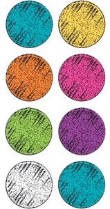 Colorful Chalk Mini Stickers (378 Stickers) (0.4''-1cm)