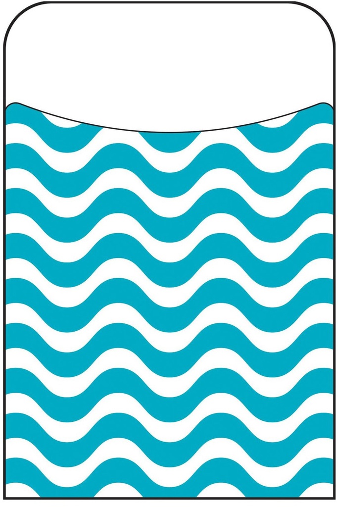 Wavy Teal (8.8cm x 13.3cm)   (40 pockets)