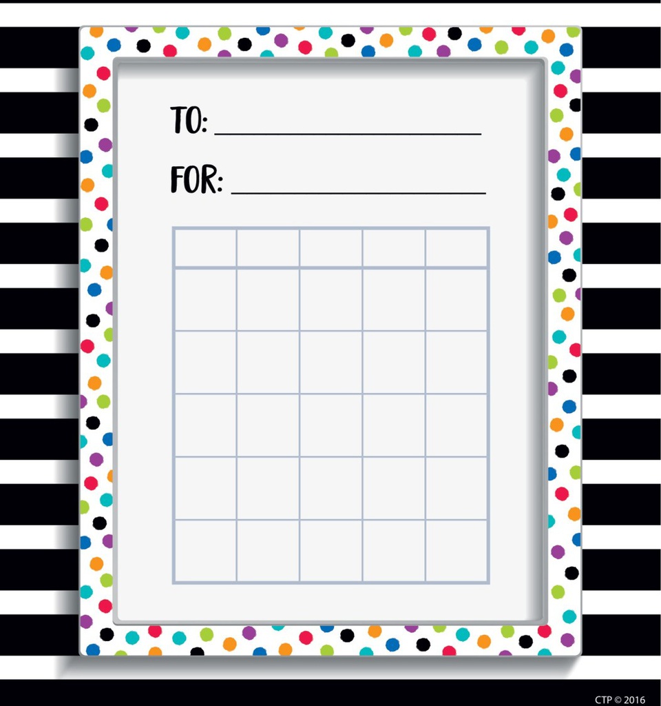 Bold &amp; Bright Incentive Chart Pad/Sticker Set (15.5cmx13.5cm)(6''x5.3'')(36 pcs)
