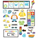 Weather Mini Bulletin Board Set Grade PK-2 (55 pcs)