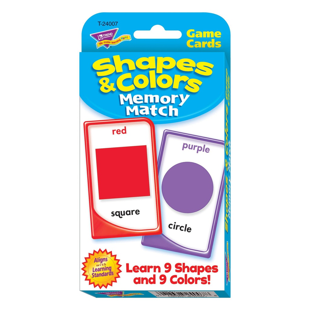 Shapes &amp; Colors Memory Match (55cards)
