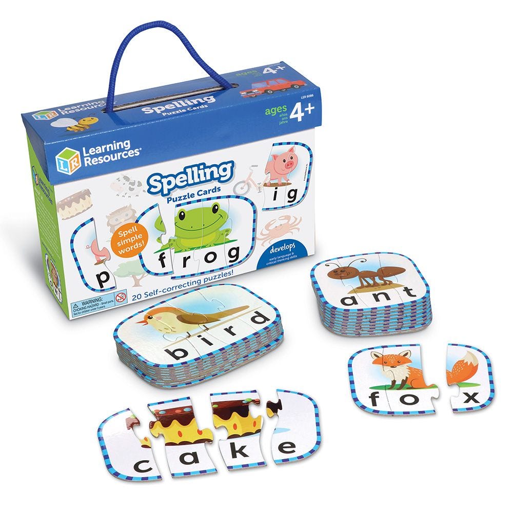 Spelling Puzzle Cards (20pcs) (3+yrs)