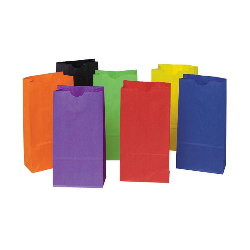 RAINBOW BAGS 4-1/8" X 2-5/8" X 8" MINI ASST BRITE 28CT