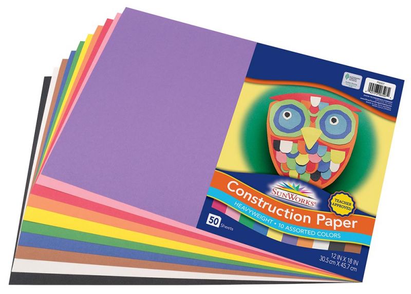 SUNWORKS GW 12"x18" (30.4cmx45.7cm) ASSORTED 50CT