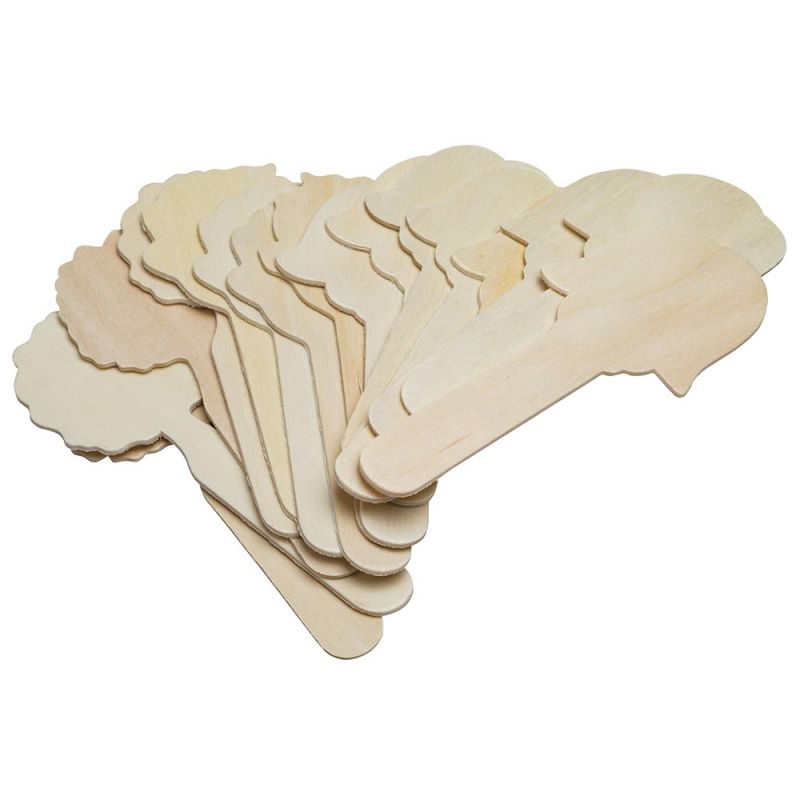 CRAFT STICK FACES 4 ASST DESIGNS (16CT)