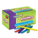 CREATIVITY STREET JUMBO CRAFT STICKS 6" X 3/4" (15.2cm x 1.9cm) BRIGHT HUES ASSORTED (500 pcs)