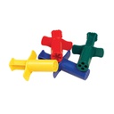 DOUGH EXTRUDERS ASST COLORS, Approx. 3"(7.6cm),(12CT)