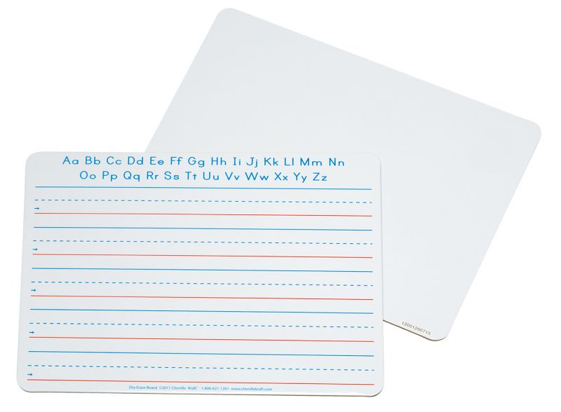 PACON HANDWRITING WHITEBOARD 9" X 12" (23cm x 30.5cm) 2-SIDED, HANDWRITING RULED/PLAIN (10 pcs)