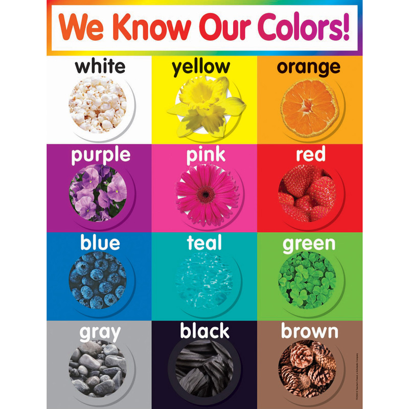 COLORS CHART GR PK-5 (slightly damaged) (55cmx43cm)