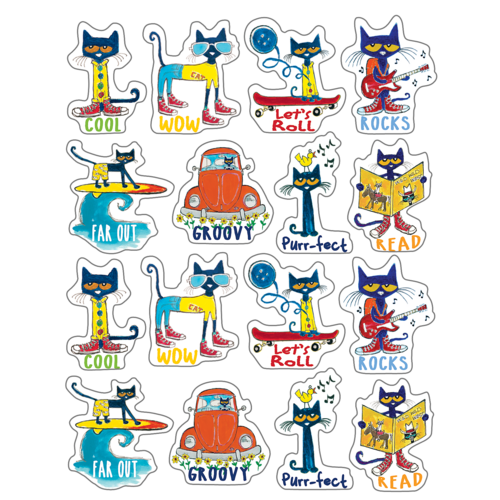 Pete the Cat Stickers (96stickers) (2.5cm-0.9'')