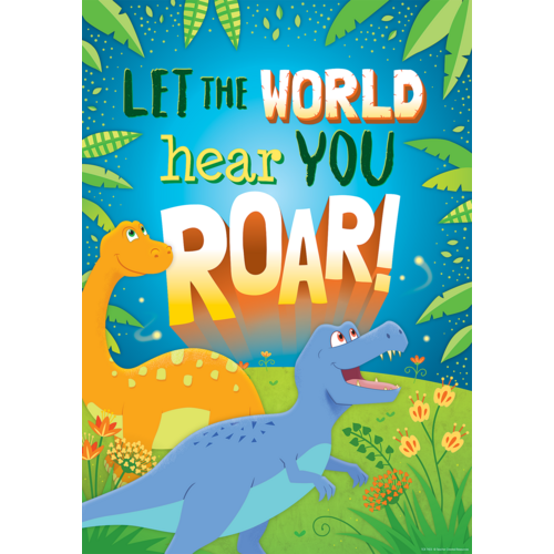 Let The World Hear You Roar! Poster (18.8''x13'')(48cmx33.5cm)