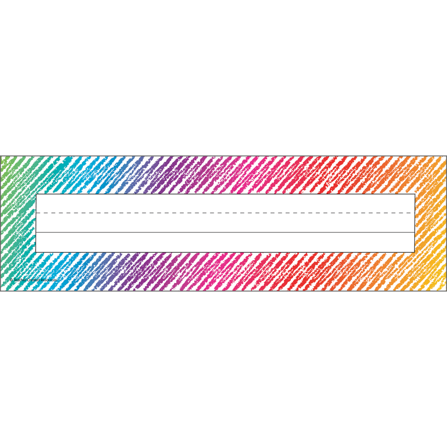 Colorful Scribble Name Plates (36/PACK)