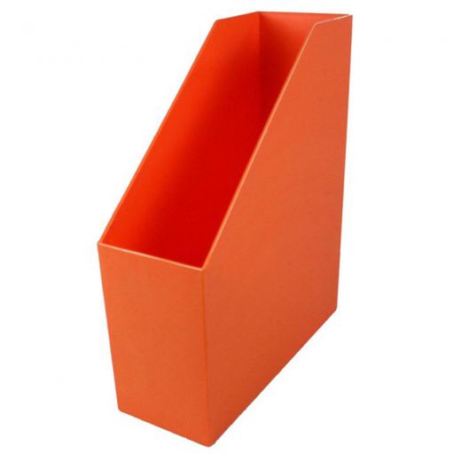 MAGAZINE FILE ORANGE (9.5"x3.5"x11.5"(24.1cmx8.8cmx29.2cm) (Plastic)
