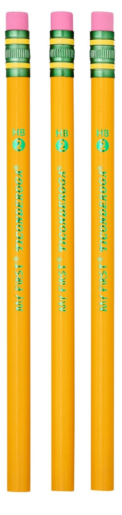 DIXON My 1st Ticonderoga - Yellow - (13/32"(33.8cm) Primary Pencil - w/Eraser SINGLE