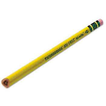 DIXON My 1st Tri-Write - Yellow - 13/32" (33.8cm) Primary Triangular Pencil -SINGLE