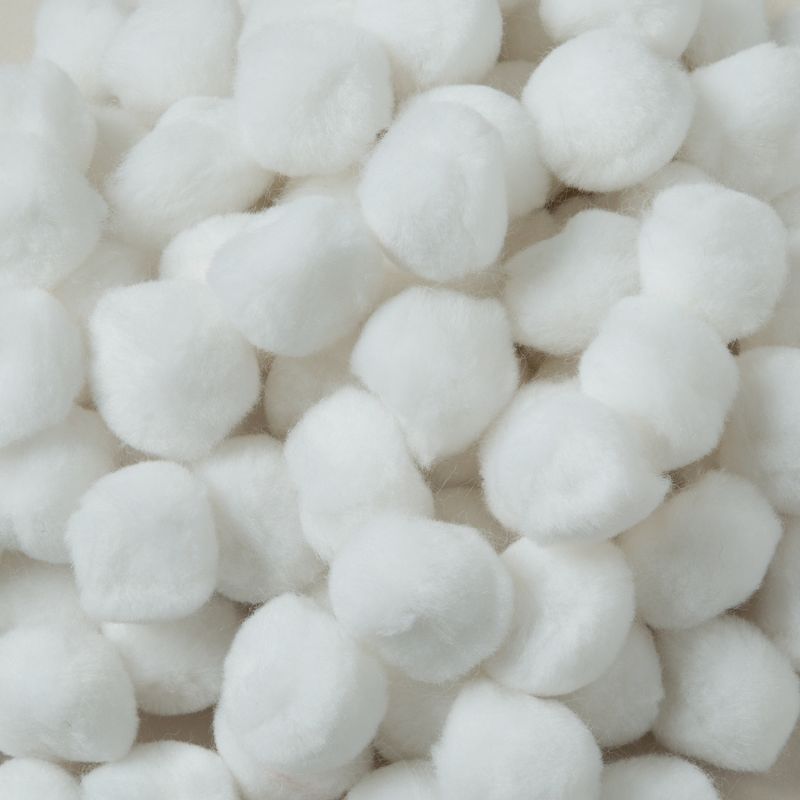 CREATIVITY STREET POM PONS 1" (2.50cm) WHITE (100pcs)