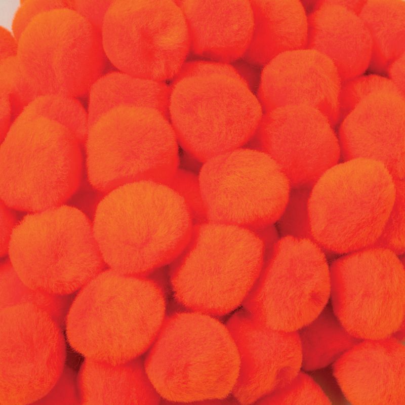 CREATIVITY STREET POM PONS 1" (2.50cm) ORANGE (100pcs)