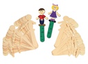 CRAFT STICK PEOPLE MAN &amp; WOMAN NATURAL (36CT)