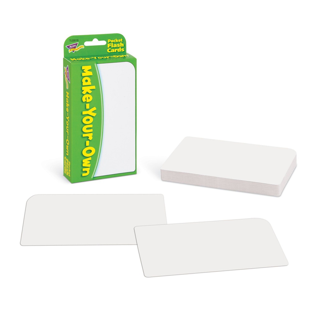 Make-Your-Own Pocket Flash Cards (56cards) (3.12''x5.25'')(8cmx13.3cm)