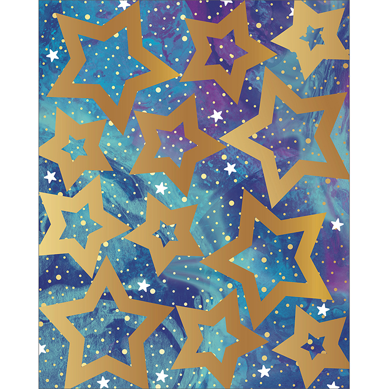 *Galaxy Stars Shape Stickers  (72 Stickers) (lg: 1.7''-4.45cm)