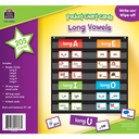 Long Vowels Pocket Chart Cards Write-on/Wipe-off (205 cards)
