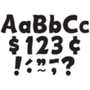 Black &amp; Silver Funtastic 4" Letters Combo Pack (208 pcs)