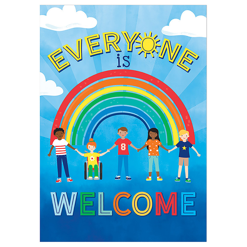 EVERYONE  WELCOME! POSTER (19"x 13.5" (48cm x 34cm)