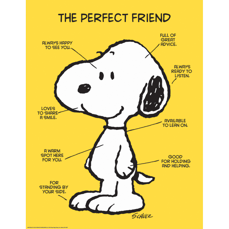 PEANUTS THE PERFECT FRIEND CHART (17" x 22")  (43cm x 56cm)