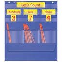 COUNTING CADDIE AND PLACE VALUE POCKET CHART (Gr: K-3) 15" x 17" (38cm x 43cm)