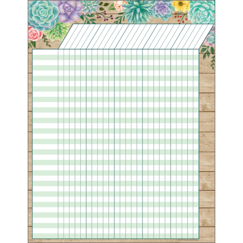 Rustic Bloom Incentive Chart (17''x22'') (43cm x 56cm)