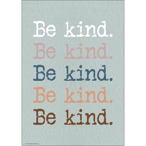 BE KIND POSTER Poster (19"x 13.5") (48cm x 34cm)