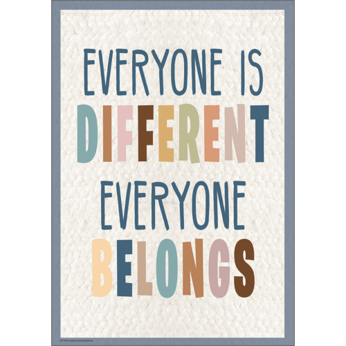 EVERYONE IS DIFFERENT POSTER (19"x 13.5") (48cm x 35cm)