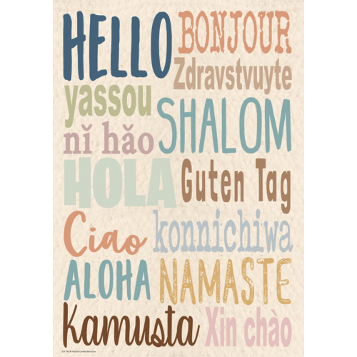 HELLO POSTER (19"x 13.3") (48cm x 35.7cm)