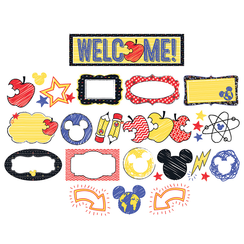 MICKEY COLOR POP MINI BB SET (27 pcs)(1 welcome! sign and various accents)