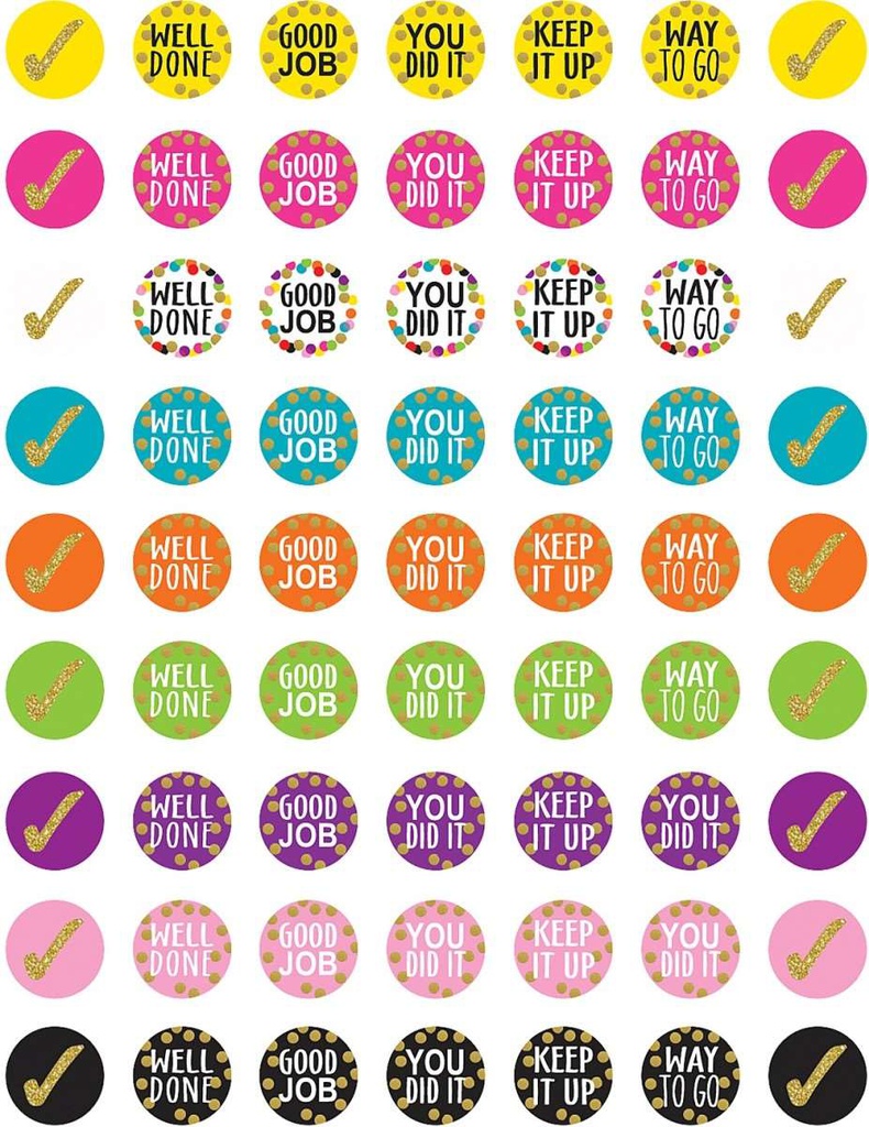 Confetti PLANNER Mini Stickers  (378/pkg) (0.4''-1cm)