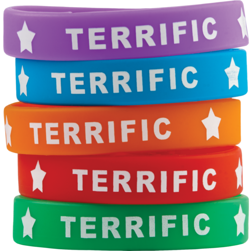 TERRIFIC Wristbands (10 pcs) (7.25''-18.4cm)