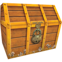 TREASURE CHEST 9.5"x8"x8.5" (24cm x 20cm x 21.6cm)