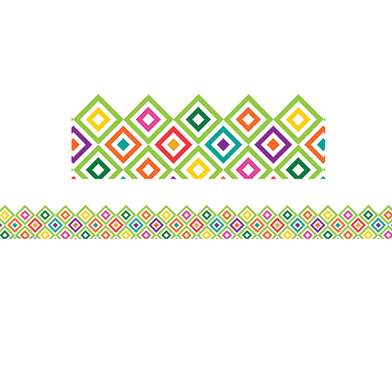 SHARP BUNCH DIAMOND EXTRA-WIDE  Border 37' x 3.25"  (11.25m x 8.25cm)