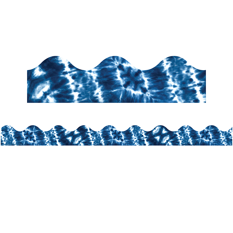 SHIBORI TIE-DYE  EXTRA-WIDE DECO TRIM 37' x 3.25"  (11.25m x 8.25cm)