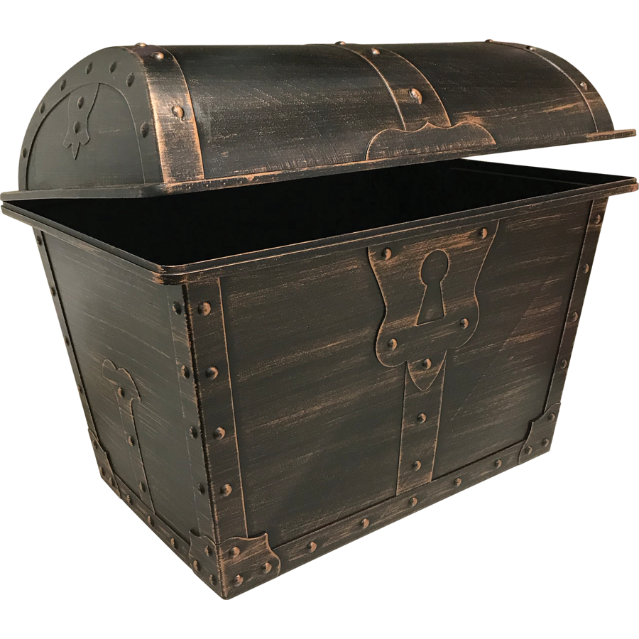 TREASURE CHEST (Plastic) 9.5"x13"x10.25" (24cm x 33cm x 26.6cm)