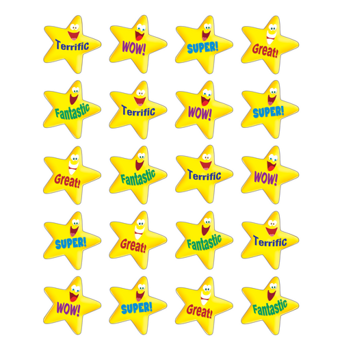 ENCOURAGING STARS Stickers 120/pkg  (1''-2.5cm)