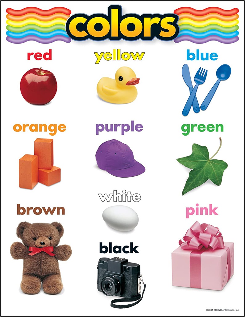 COLORS Chart (17"x22") (43cm x 56cm)