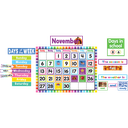 *Colorful Calendar Bulletin Board Set   (144 pcs)