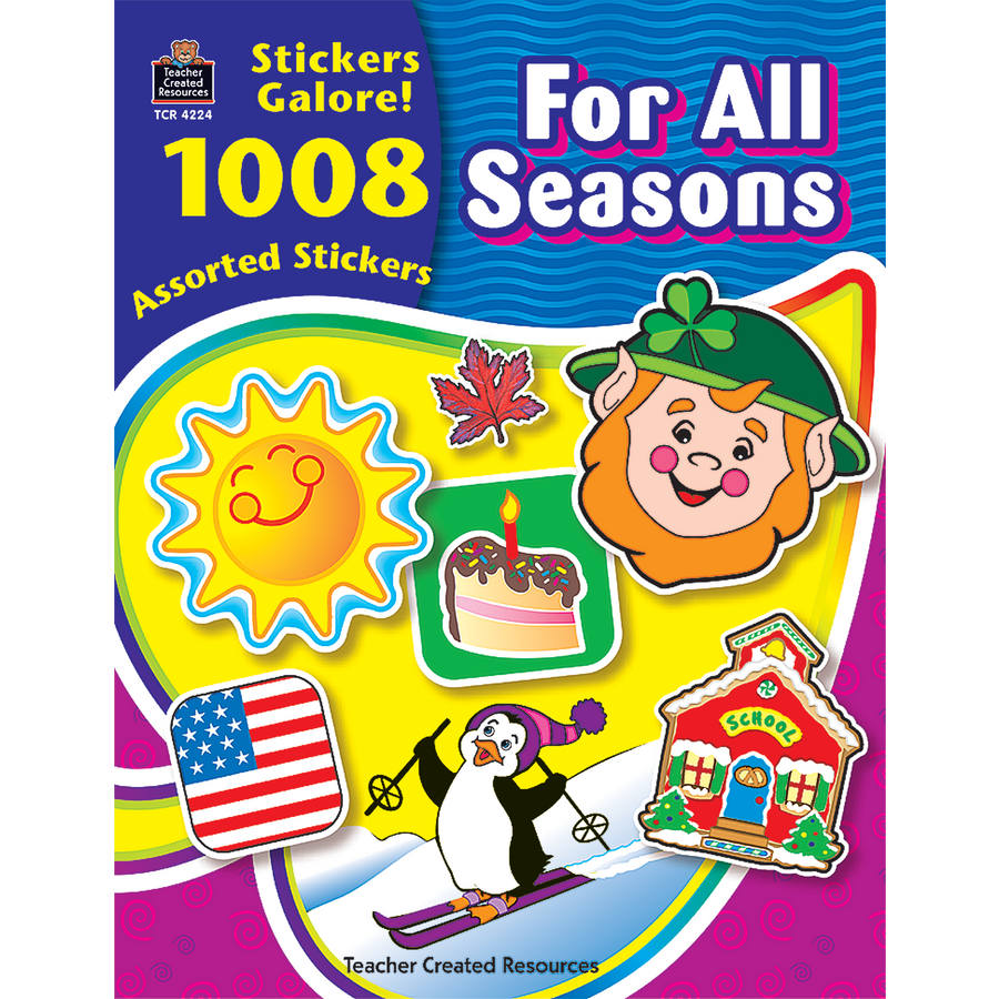 For All Seasons Sticker Book (1008 Stickers) (1"= 2.6cm)