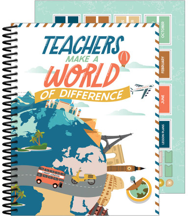 LETS EXPLORE TEACHER PLANNER BOOK (8"x11"(20cmx28cm) (1 book  (116 stickers)