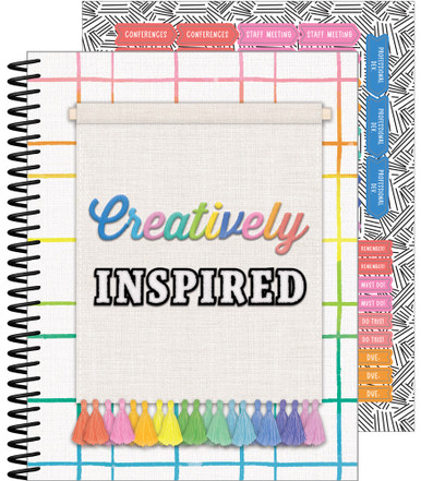 Creatively Inspired Teacher Planner (8"x11"(20cmx28cm) (128 pgs) (116 stickers)