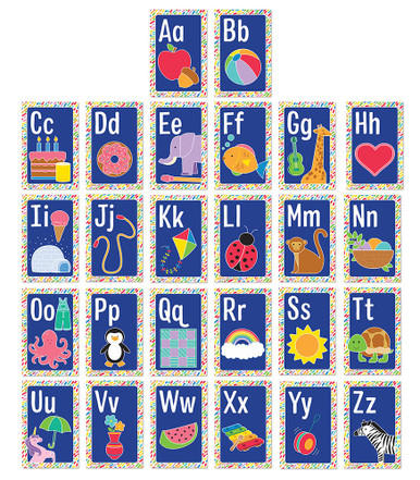 ALPHABET MINI POSTERS SET (26pcs)(5.5''x8.5'')(14cmx21.5cm)