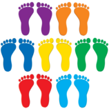 Footprints Accents (7 Colors  (7" (18cm) (42 pcs)
