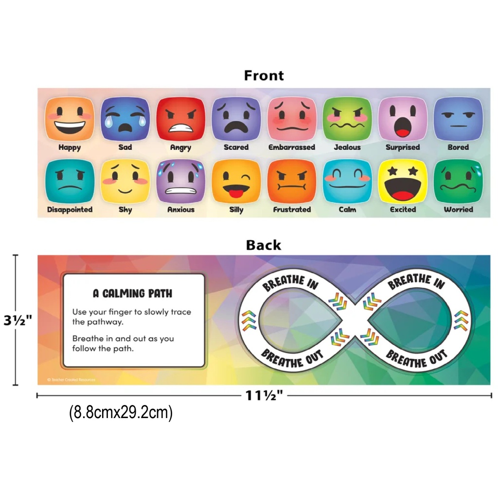 Social-Emotional Mood Meters (36 double-sided 11.5"x3.5" strips) (29.2cmx8.8cm)