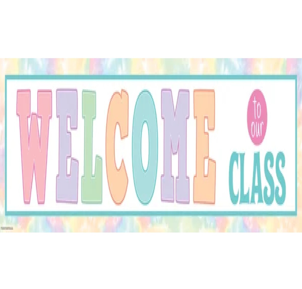Pastel Pop Welcome! to Our Class Banner (39''x8'') (99cmx20.3cm) (1pc)